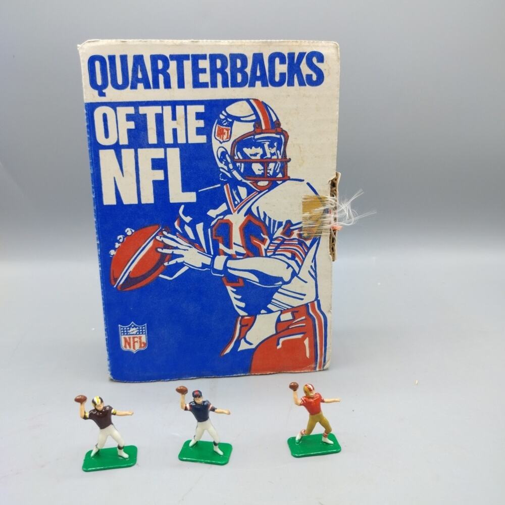 Vintage 1980s Quarterbacks Of The NFL Box And 3 QB's